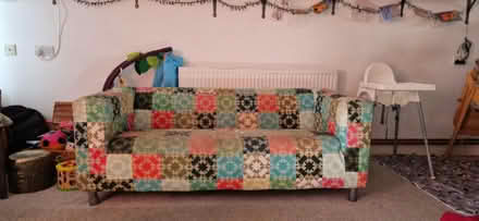Photo of free 2 seater sofa or small 3 seater (GL12) #1