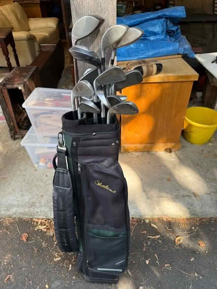 Photo of free Mixed golf clubs and small bag (Woofferton SY8) #2