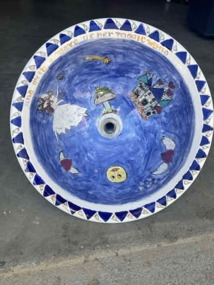 Photo of free Hand Painted Porcelain Sink (Los Gatos near Pollard Safeway) #2