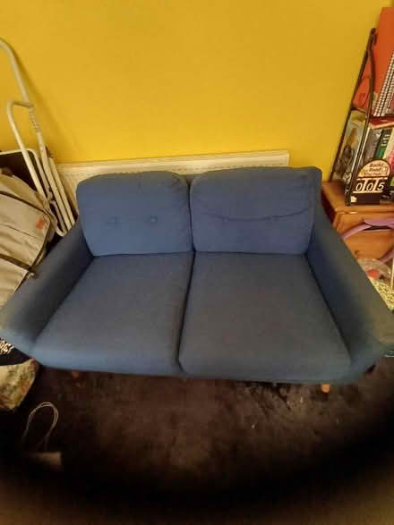 Photo of free MIDNIGHT Blue 2 seater sofa from Made Dot Com (Hampden Park BN22) #1