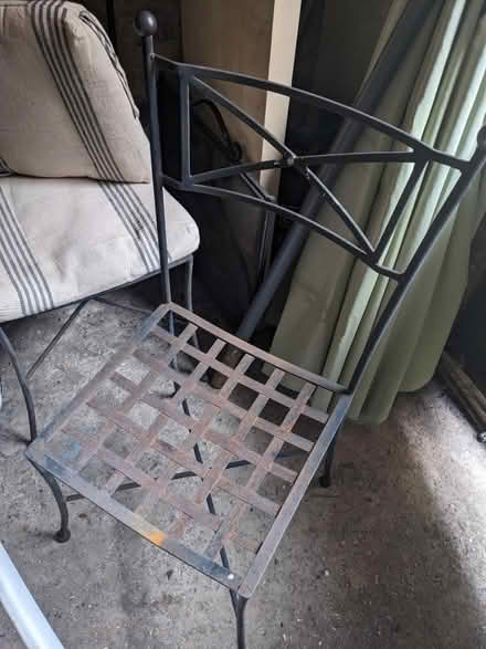 Photo of free 4 x metal garden chairs (Little Sandhurst GU47) #1