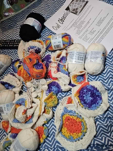 Photo of free Yarn & blanket partially complete (NW6) #1