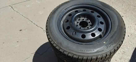 Photo of free Nearly new blizzac tires on wheels (Wheat ridge) #1