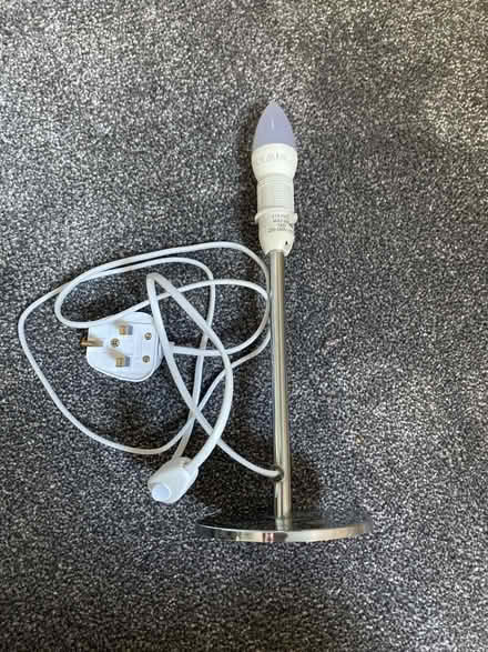 Photo of free Silver Lamp and Bulb (Tadworth KT20) #1