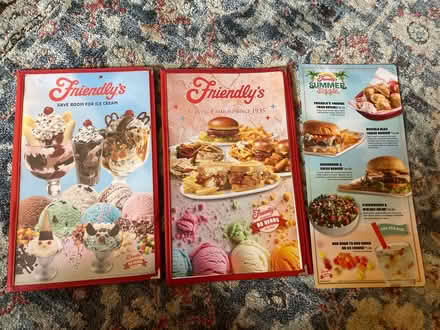 Photo of free Friendly’s menus (northampton) #1