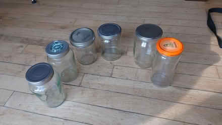 Photo of free 6 glass jars with lids (Caversham RG4) #1