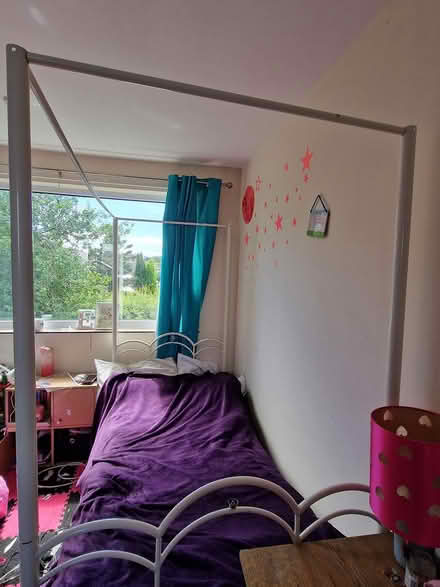 Photo of free 4 poster metal single bed (Codnor DE5) #4