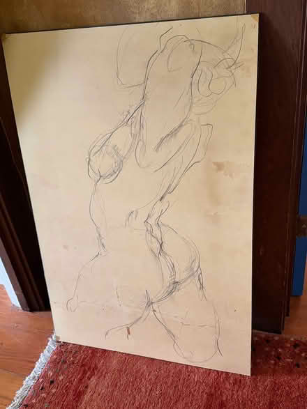 Photo of free Large mounted drawing (Oakland near lake Merritt) #1