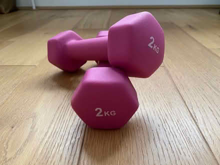 Photo of free Kettlebells (6kg & 12kg) and 2kg Dumbbells Set (Emlyn Gardens W12) #2