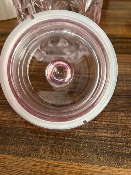Photo of free Pink Glass Jar (Owings Mills,MD) #3