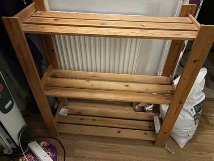 Photo of free Pine/light wood shelf unit (Peachcroft OX14) #1