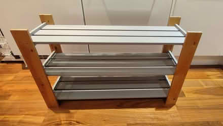 Photo of free Wooden shoe rack (Tolworth KT6) #1