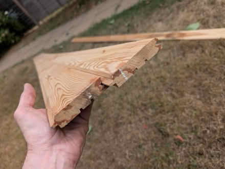 Photo of free Larch cladding tongue & groove (Grove park SE9) #2
