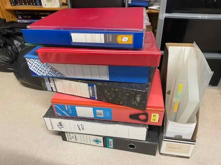 Photo of free Offices boxes and plastic files (SK7 Bramhall) #1