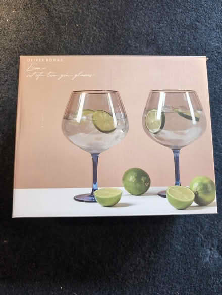 Photo of free Oliver Bonas Gin Glasses x2 (West Ham Park E15) #1