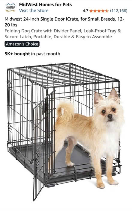 Photo of free 24” Wire Dog Crate (Alexandria, VA) #3