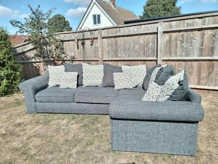 Photo of free 5 seater corner sofa- in grey (Greytree, Ross on wye HR9) #2