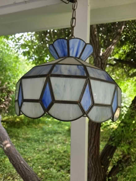 Photo of free Stained glass light fixture (Near wilcox high school) #1