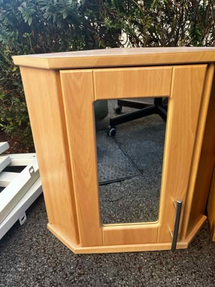 Photo of free Wooden cabinet with mirror (Gloucester GL4) #1