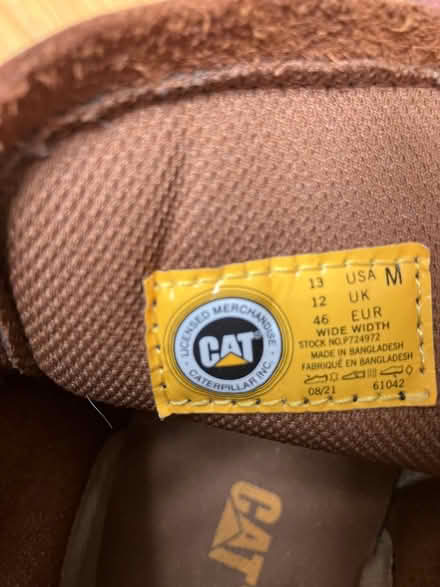Photo of free Caterpillar Boots - Size 12 (Milltown, Dublin 6) #4