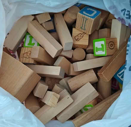 Photo of free Wooden blocks toy (wappingers ny) #1