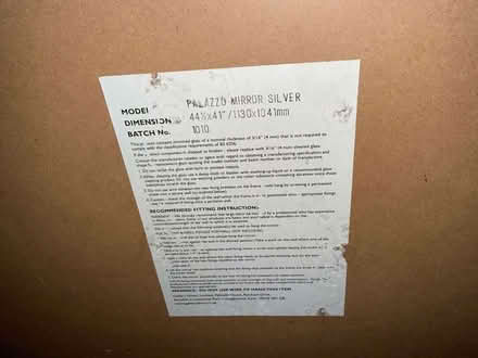 Photo of free Large gilt framed wall mirror (Madeley, Telford) #3