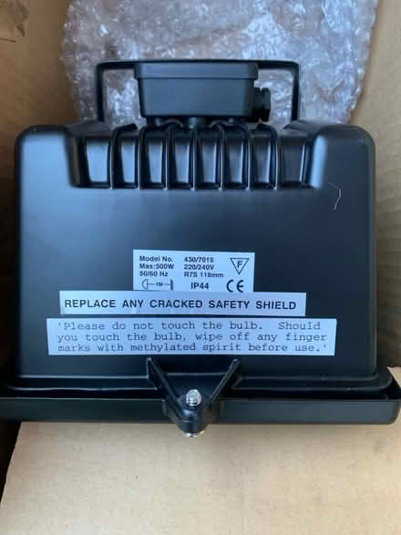 Photo of free 3x Halogen outdoor Floodlights (Lymm WA13) #2