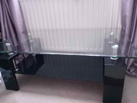 Photo of free Black & chrome glass coffee table (Weymouth DT4) #1