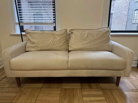 Photo of free Beige loveseat sofa (Upper West Side/Harlem) #1