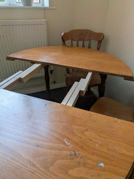 Photo of free Solid Hardwood Extending Table (Loughborough) #3