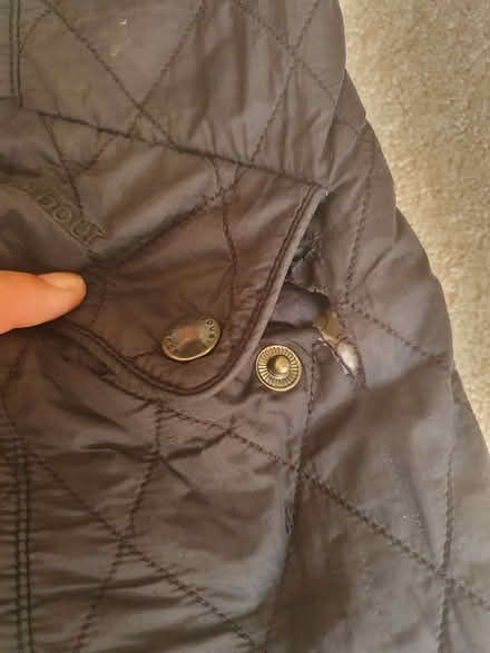 Photo of free Black genuine Barbour coat (Malvern WR14) #3