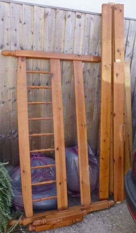 Photo of free Double Bed with pine frame (Eves Corner CM0) #4