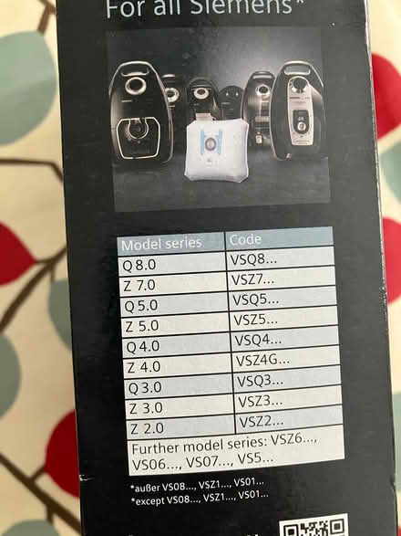 Photo of free Vacuum bags for Siemens hoovers (Bear Flat BA2) #3
