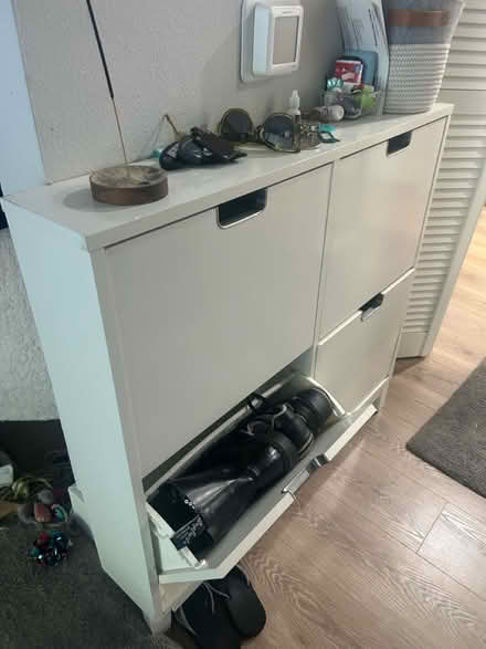 Photo of free White IKEA Shoe Cabinet (Hollywood/Los Feliz) #2