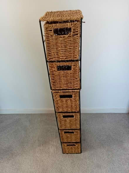 Photo of free 2 rattan narrow drawer units (Morecambe LA4) #4