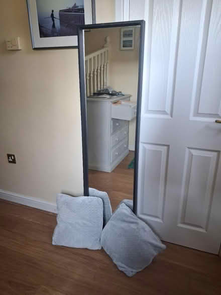 Photo of free Ikea mirror and 2 grey cushions (WA5) #1