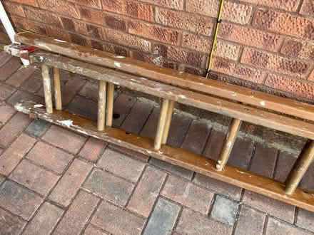 Photo of free Wooden extension ladder (Brickhill MK41) #2