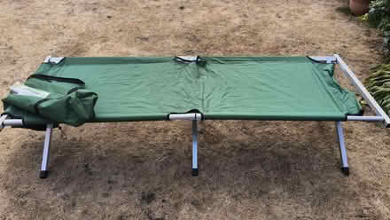 Photo of free A nearly new aluminium framed camp bed (Wokingham RG40) #1