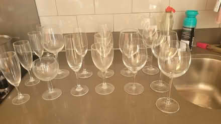 Photo of free 18 Assorted Glass Glasses (Bow E3) #3