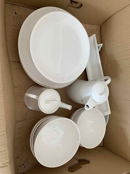 Photo of free Debenhams white crockery used (Wheathampstead AL4) #1