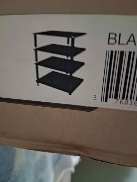 Photo of free Black Glass hi-fi stand (Bailey Road SK1) #1