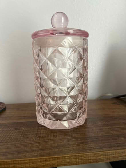 Photo of free Pink Glass Jar (Owings Mills,MD) #1