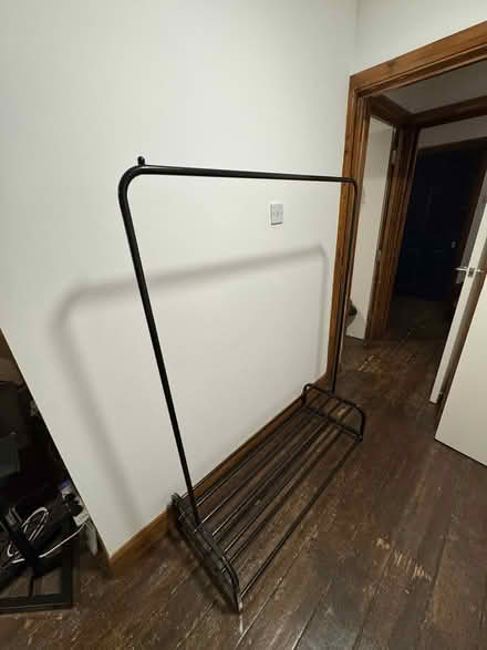 Photo of free Black metal clothing rail (Stoke Newington N16) #2