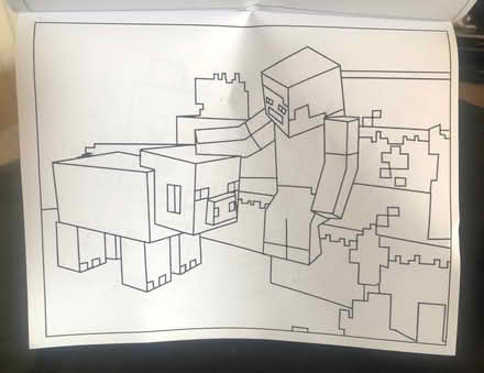 Photo of free Kiddies Minecraft Colouring Book. (Great Harwood BB6) #4