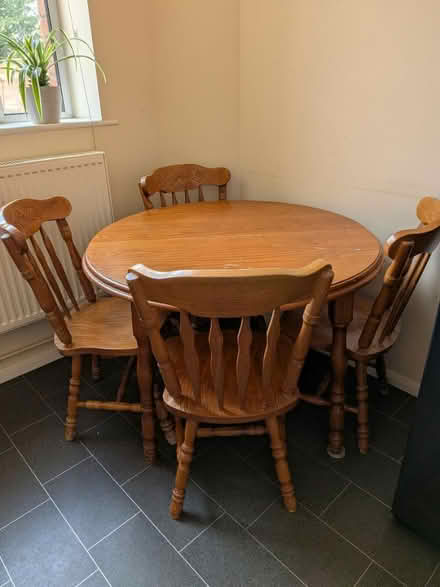 Photo of free Solid Hardwood Extending Table (Loughborough) #1