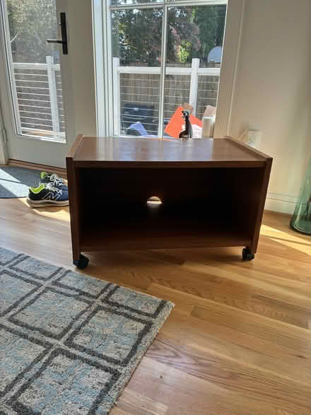 Photo of free Vintage solid oak media table (Chevy Chase DC) #1