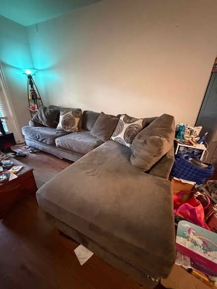 Photo of free Brown Sectional Couch (Converse) #2