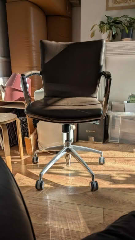 Photo of free Leather office chair (Rusholme M14) #1
