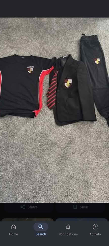 Photo of Uniform and black shoes (Jarrow) #1