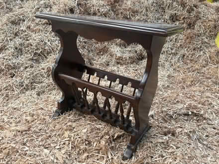 Photo of free Magazine rack/side table (Bryn-y-cochin SY12) #1